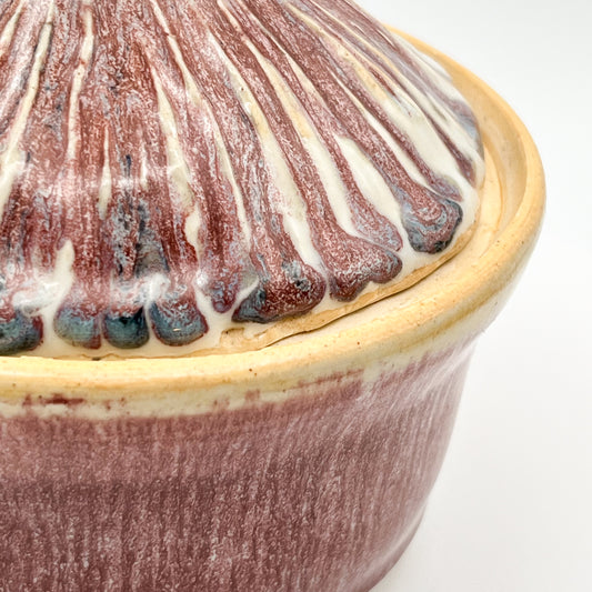 Farmhouse Glaze Covered Sugar Bowl