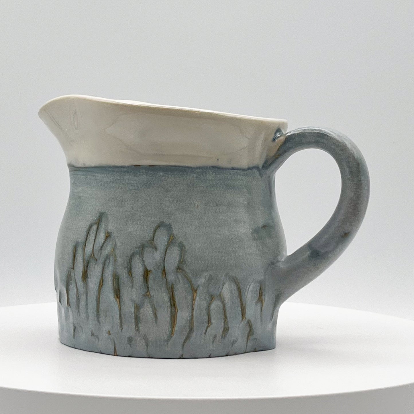 Matte Denim Blue Creamer