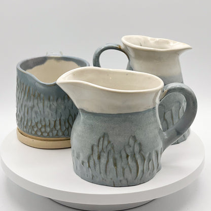 Matte Denim Blue Creamer