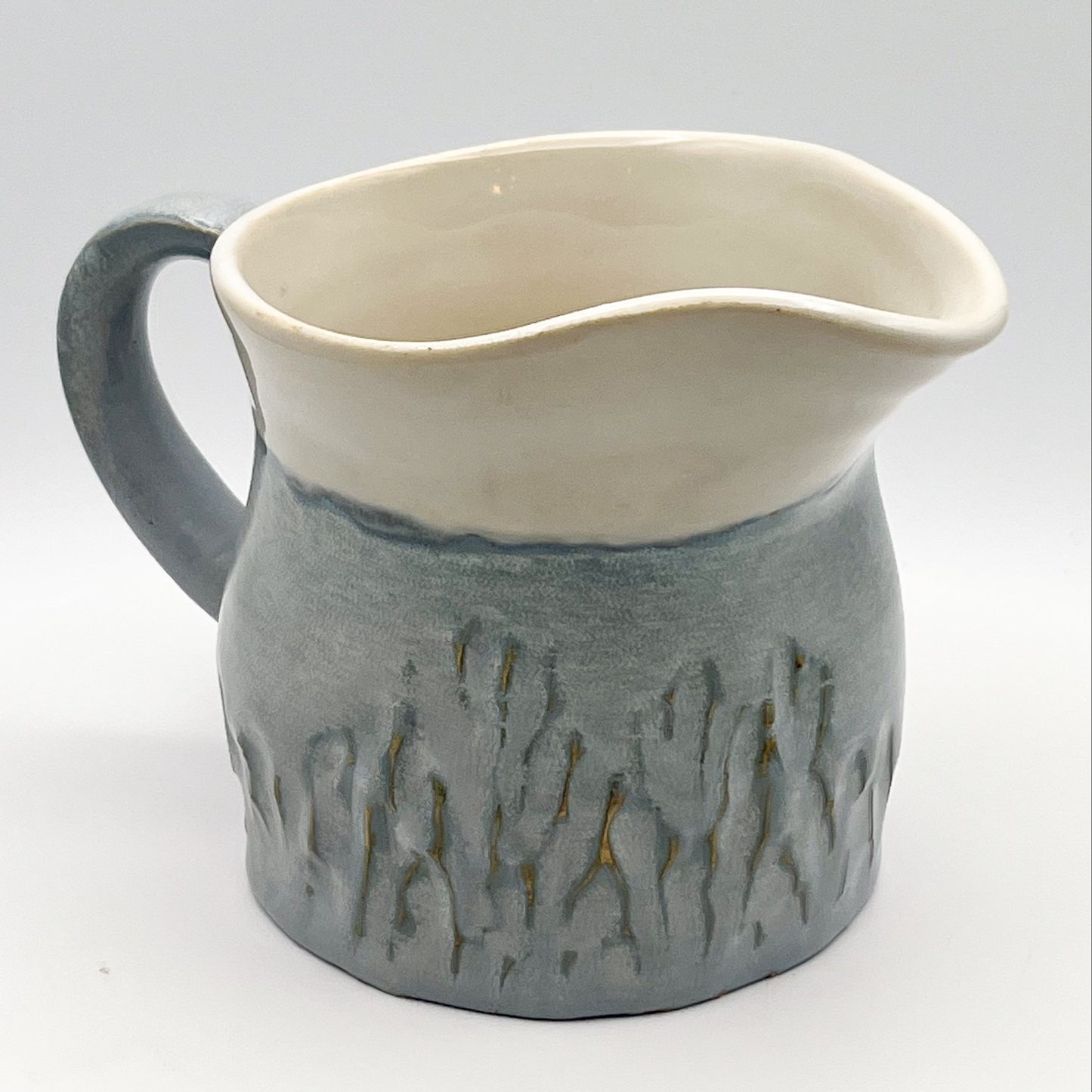 Matte Denim Blue Creamer