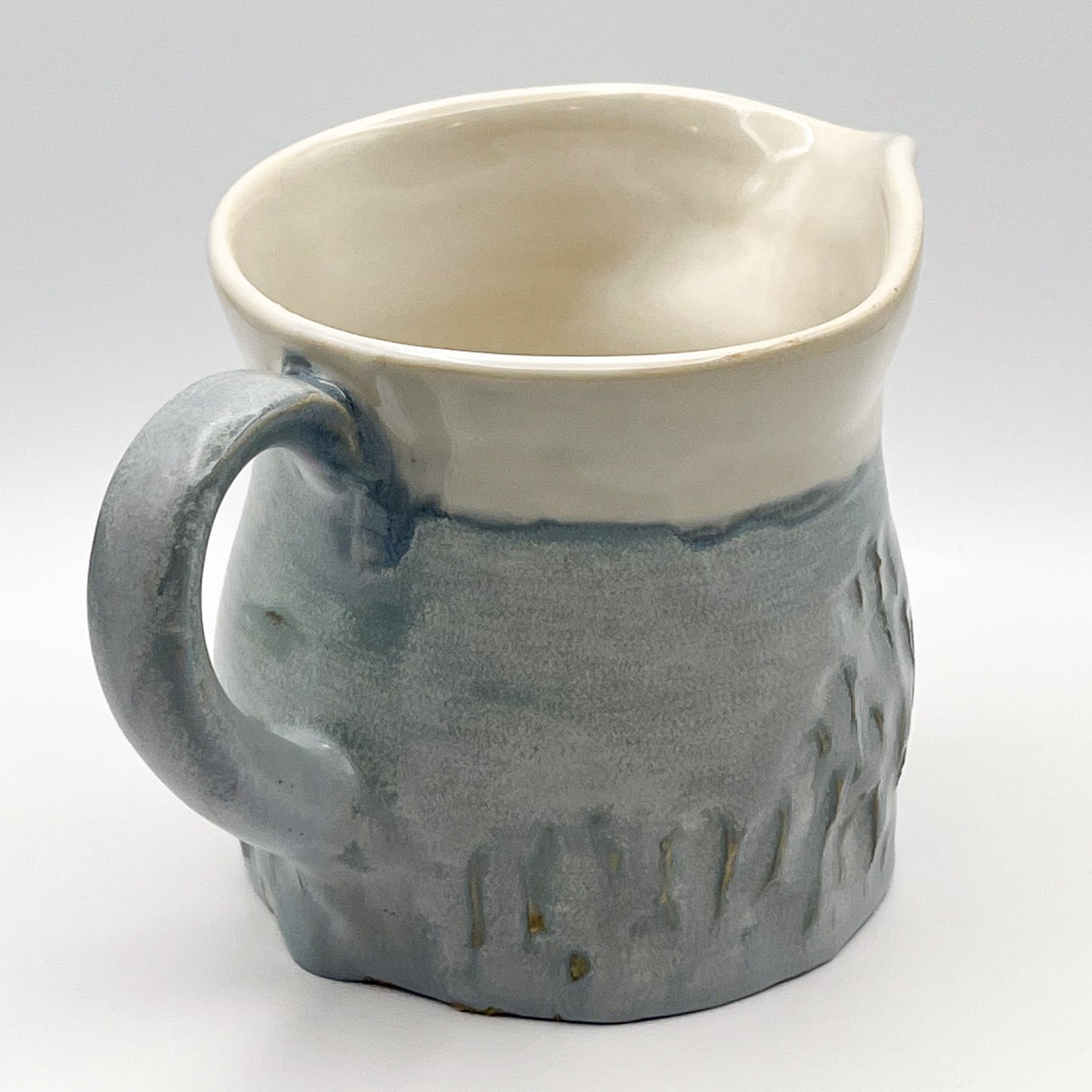 Matte Denim Blue Creamer