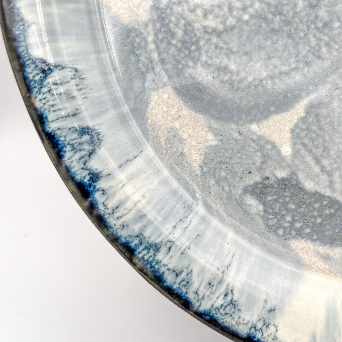 Glacier Flow Stoneware Plate (Five Sizes)