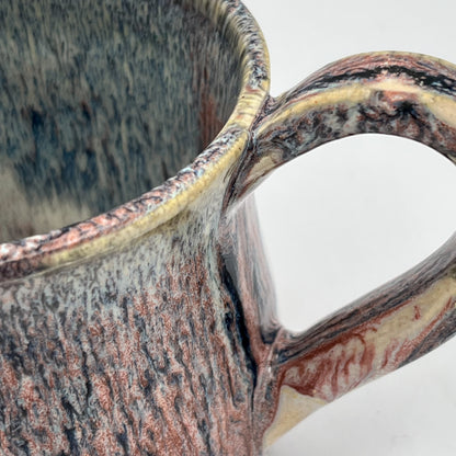 Running Leopard Stoneware Mug, 8 fluid ounces