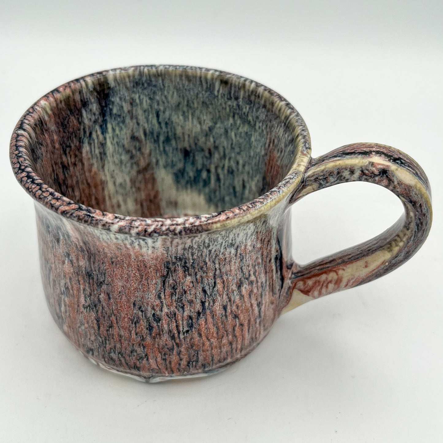 Running Leopard Stoneware Mug, 8 fluid ounces
