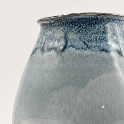 Textured Earth, Matte Blue Sky Vase