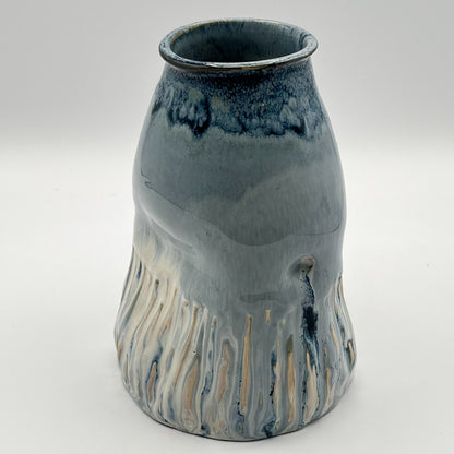 Textured Earth, Matte Blue Sky Vase