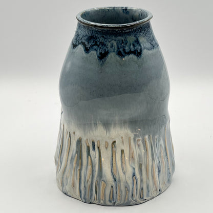 Textured Earth, Matte Blue Sky Vase