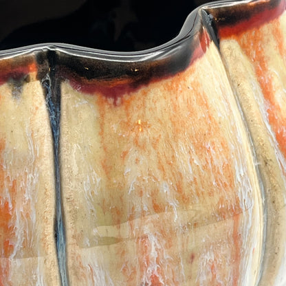 Fall pumpkin ceramic basket