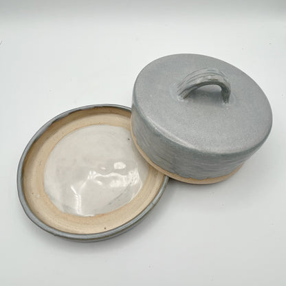 Matte Denim Covered Dish