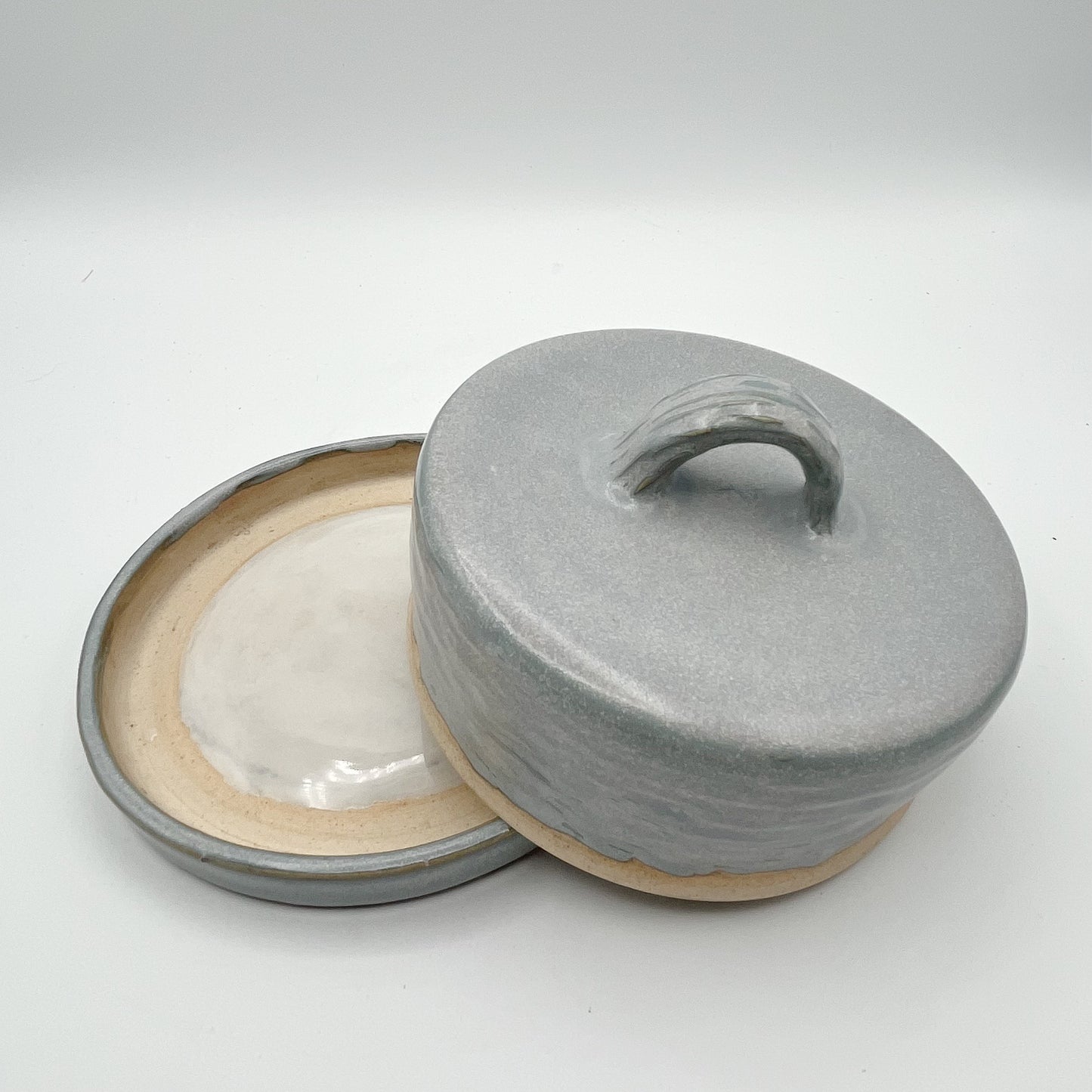 Matte Denim Covered Dish