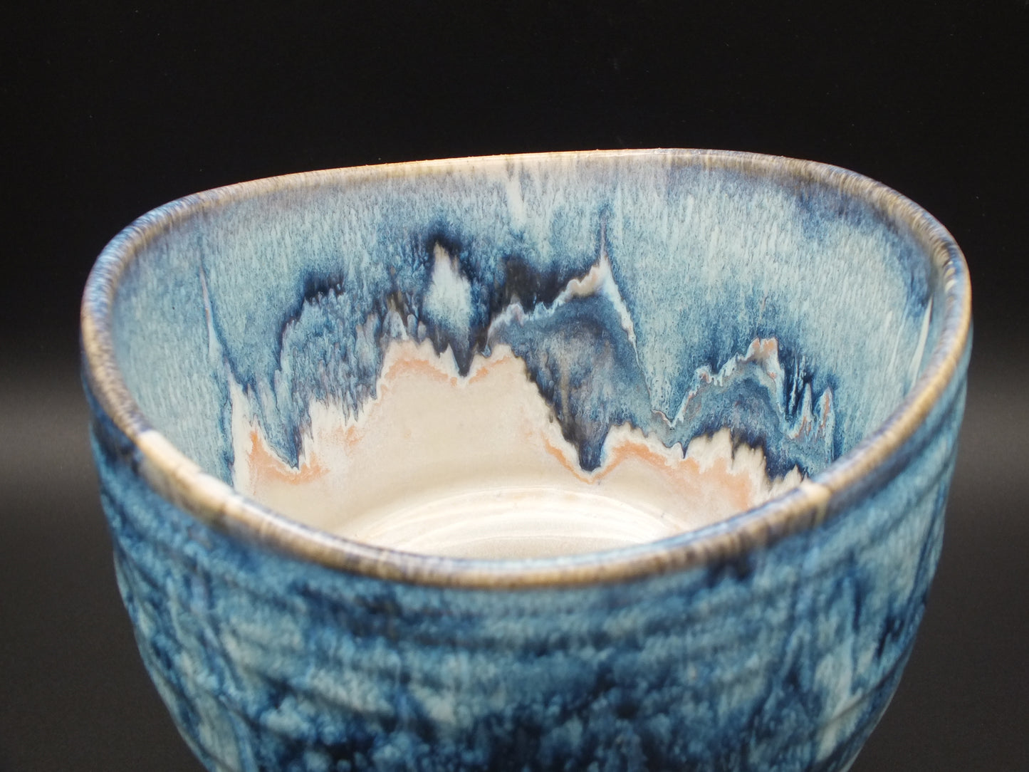 Blue Ocean Stoneware Vessel