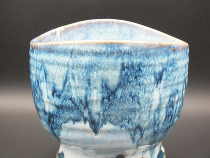 Blue Ocean Stoneware Vessel