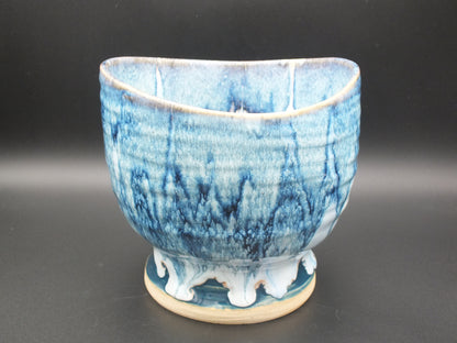 Blue Ocean Stoneware Vessel
