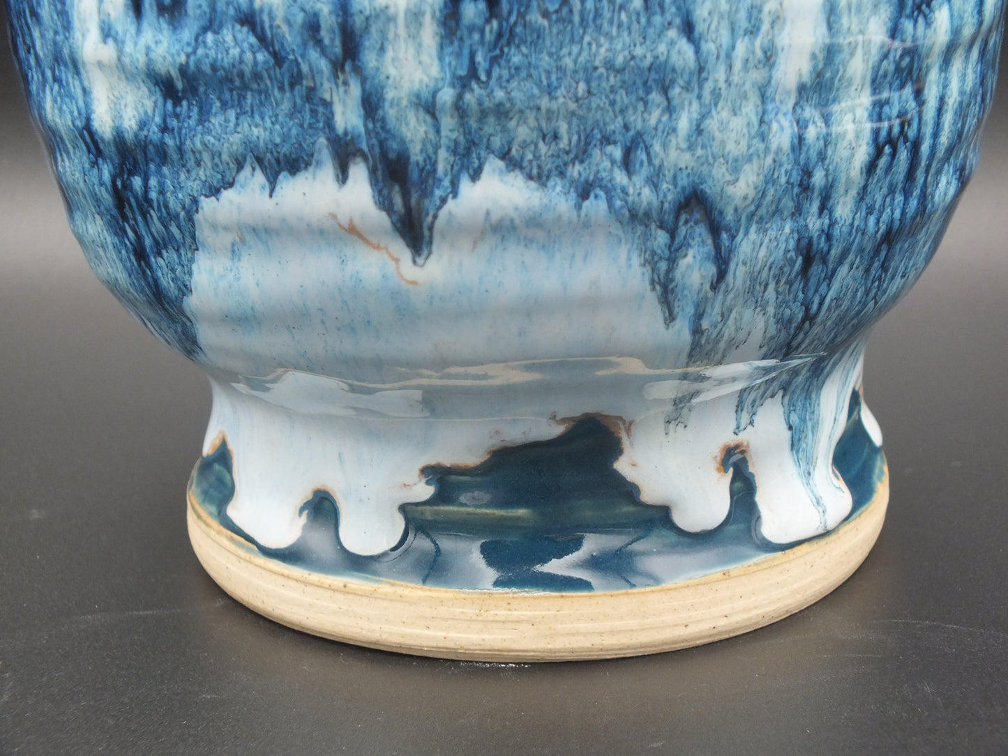 Blue Ocean Stoneware Vessel