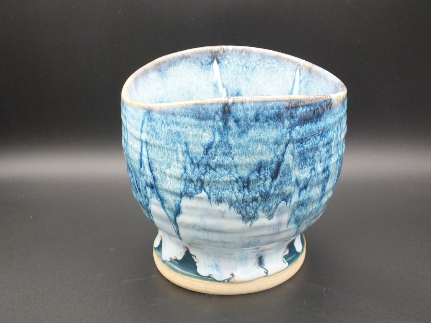 Blue Ocean Stoneware Vessel