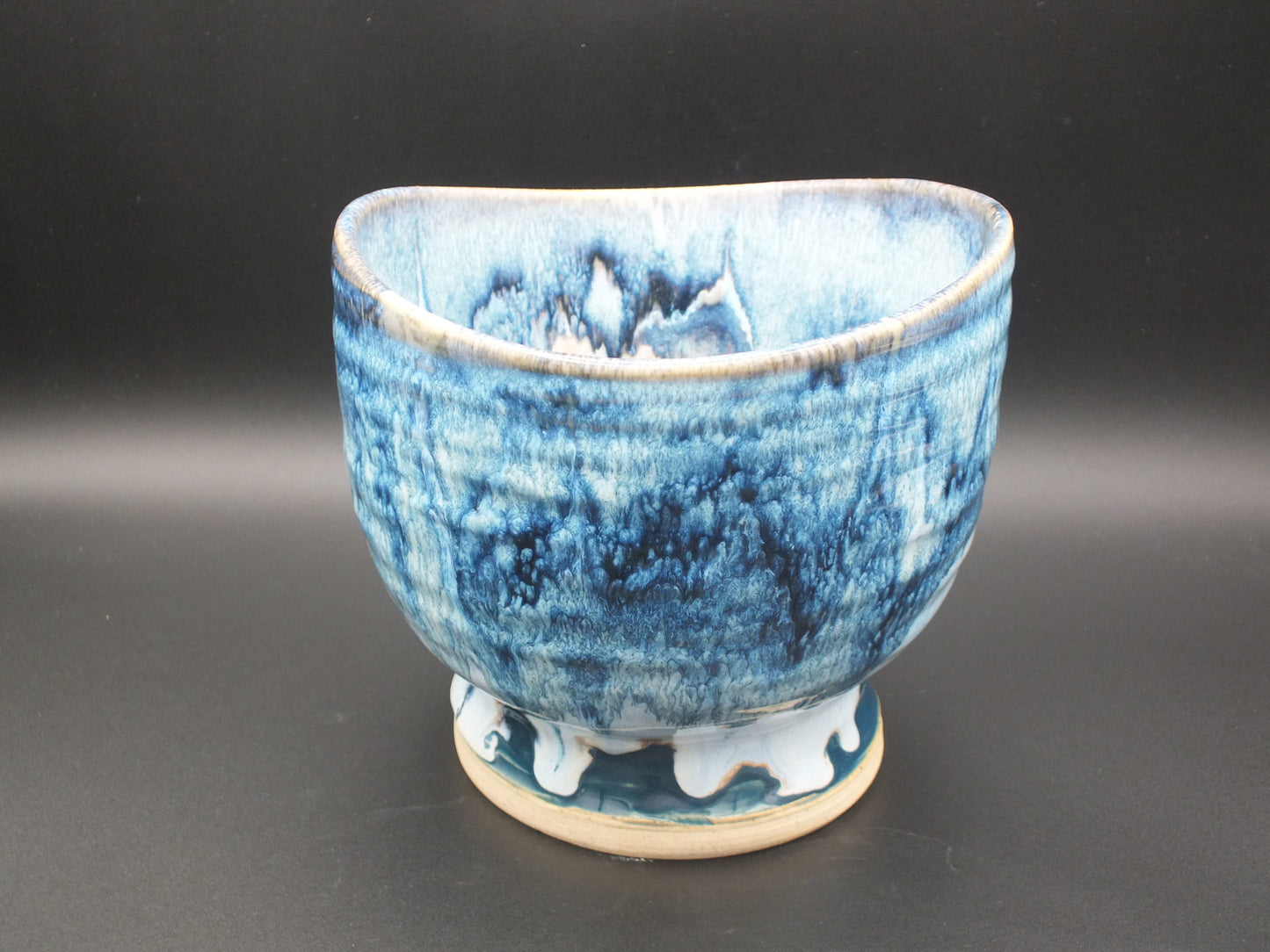 Blue Ocean Stoneware Vessel