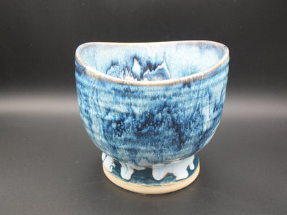 Blue Ocean Stoneware Vessel