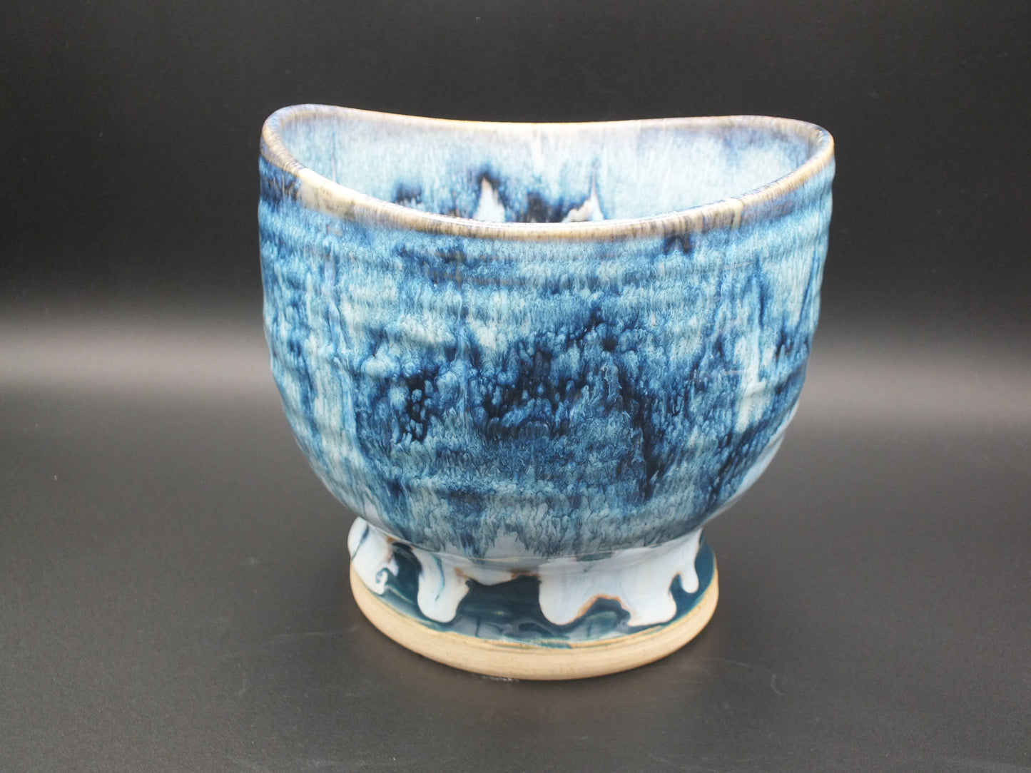 Blue Ocean Stoneware Vessel