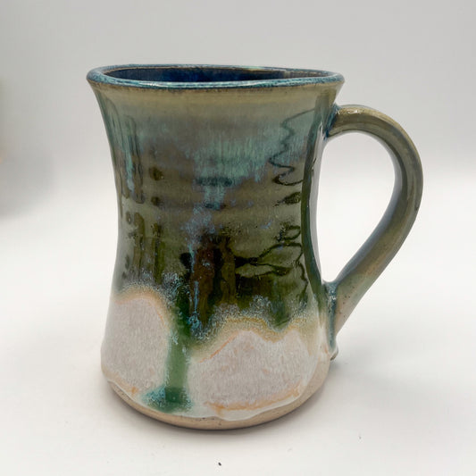 Verdant Cascade Tulip Shape Mug