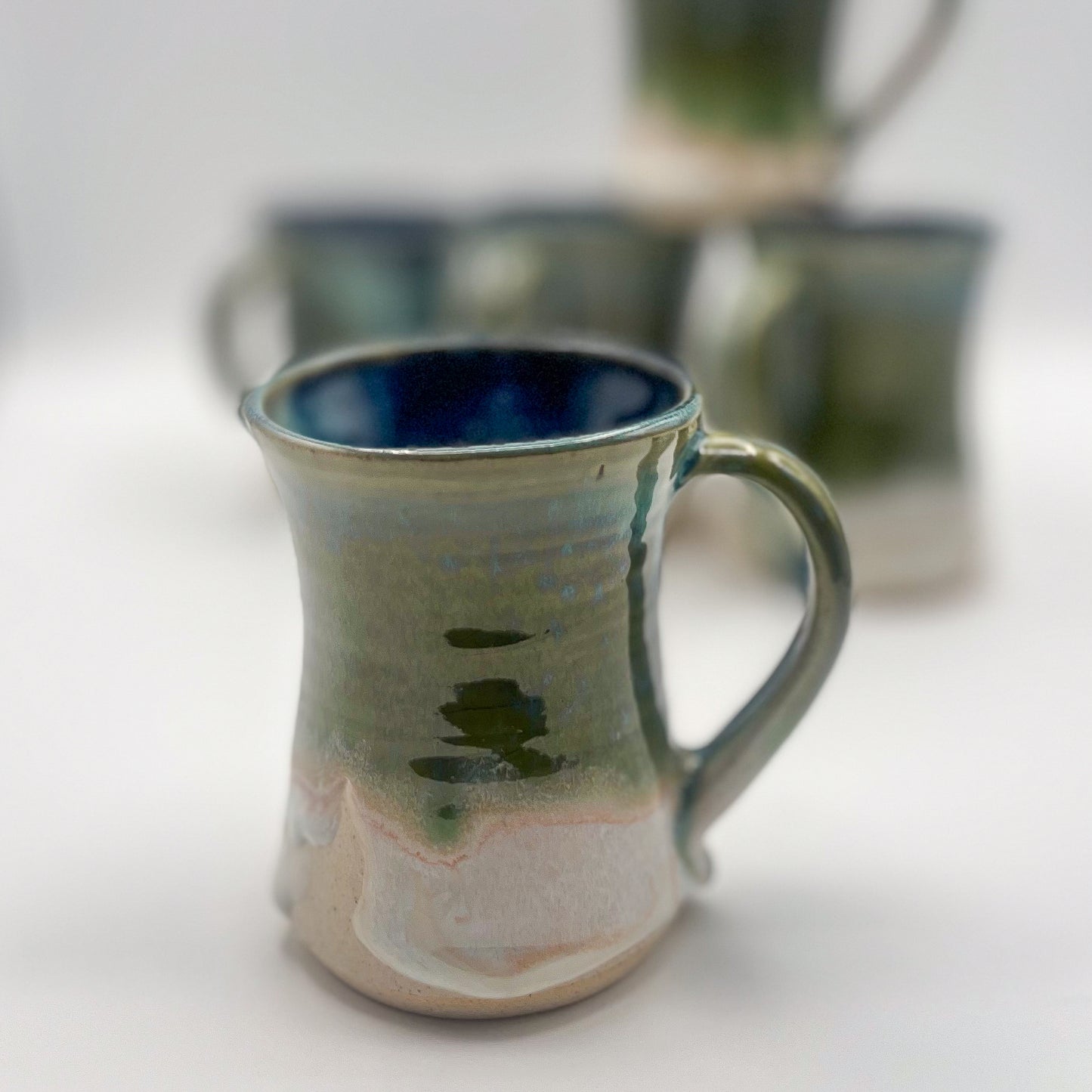 Verdant Cascade Tulip Shape Mug