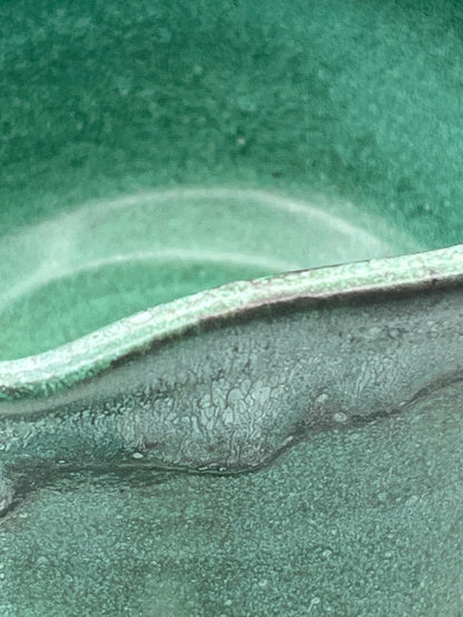 Artisan Green Ceramic Planter