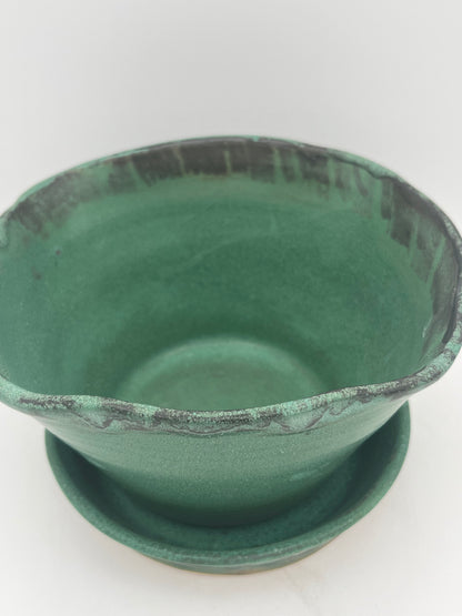Artisan Green Ceramic Planter