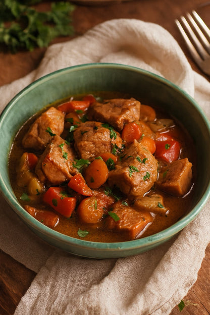 Dark Moss Deep Dinner Plate